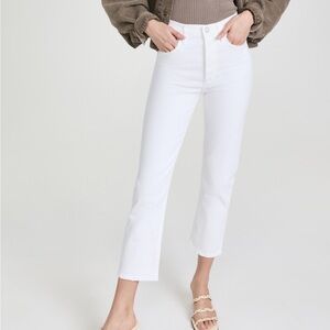 Agolde White Riley Crop Jeans